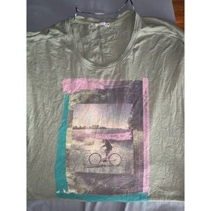 1FT Lightweight Green Graphic T-Shirt